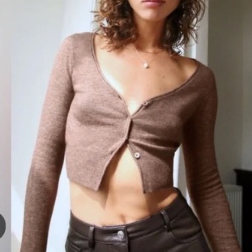 Wilfred Cropped Santorini Cardigan Size Large EUC